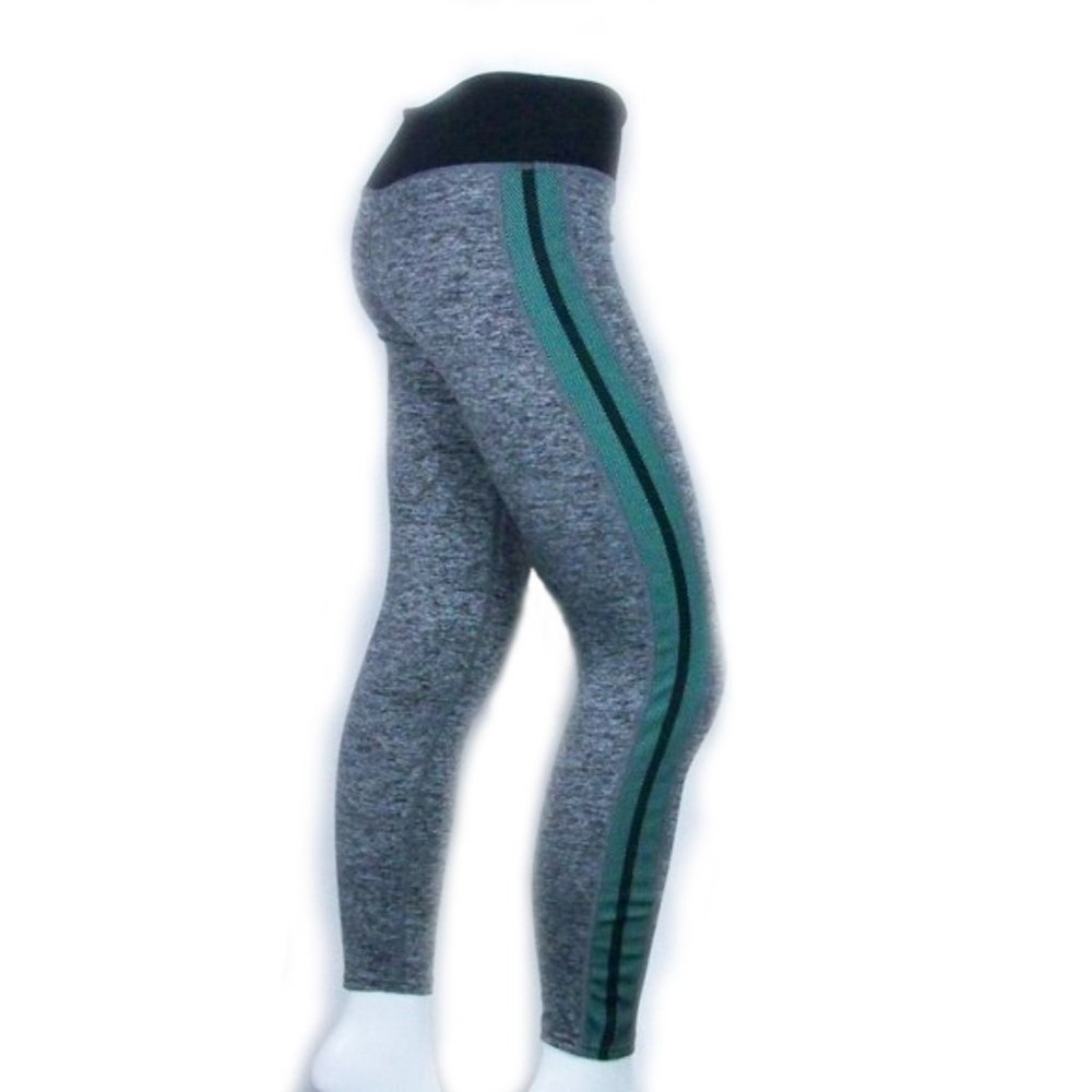 YiTong Athletic Leggings - Mesh Stripes on Sides